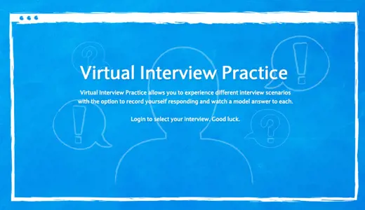 Virtual interview practice
