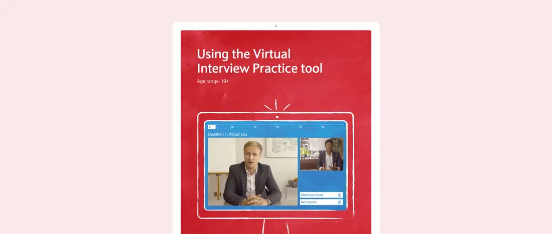 Using the Virtual Interview Practice tool